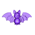 BAT_BODY_KY.stl 🦇 Flexi Chibi Bat - STL Pack | Print-in-Place + Print-in-Parts + Keychain Edition