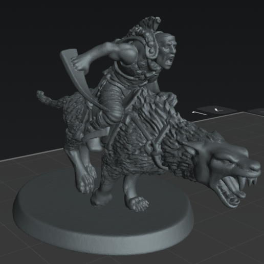 Warg Rider Captain 3D model