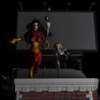 WGS_Spider_5.jpg Spider Woman Silk and Gwen Diorama 3D print model