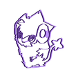luxray piece 1.stl Fichier STL gratuit Pokemon go Cookies cutter・Plan pour impression 3D à télécharger