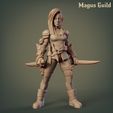 Rogue_Mg3.2-1.jpg STL file Female Elf Rogue – MG3.2・3D printer model to download