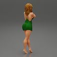 Girl-0004.jpg Woman Posing In mini Dress With Both Hands On Her Face 3D print model