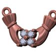 Small-square-cluster-Holding-hands-hug-diamond-pendant-charm-09.jpg Racimo de diamantes cuadrados de la mano colgante modelo de impresión 3D