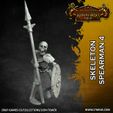 Skeleton-Spearman-4.jpg Skeleton Horde - 16 x 32mm scale skeleton miniatures