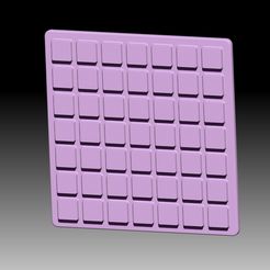 Cube7X7-A.jpg Fichier STL Moule à Bath Bomb Cube 7X7・Design imprimable en 3D à télécharger
