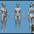 body3.jpg Action Figure 3D Printing, Female Movable body Action Figure Toy Model Draw Mannequin [STL file]