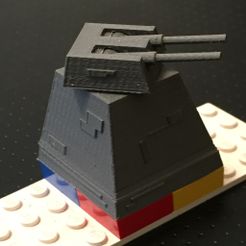 IMG_0242.JPG Archivo 3D gratuito Torreta láser de la Estrella de la Muerte - Adaptación de Halo Mega Blok・Objeto para descargar e imprimir en 3D