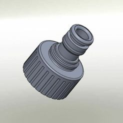 Attacco-femmina-3-4-acqua-vista-Solid-2.jpg STL file 3/4 female water tap quick coupling・Template to download and 3D print, Osmo3d