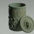 OrnateBox1.jpg STL file Ornate Tea Canister / Ornate Box・3D printable model to download