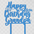 Grandpa-Post.png Happy Birthday Grandpa (Cake Topper)