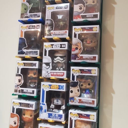 🪞 Wall-Mounted Funko Pop Support・ STL File for 3D printing・Cults