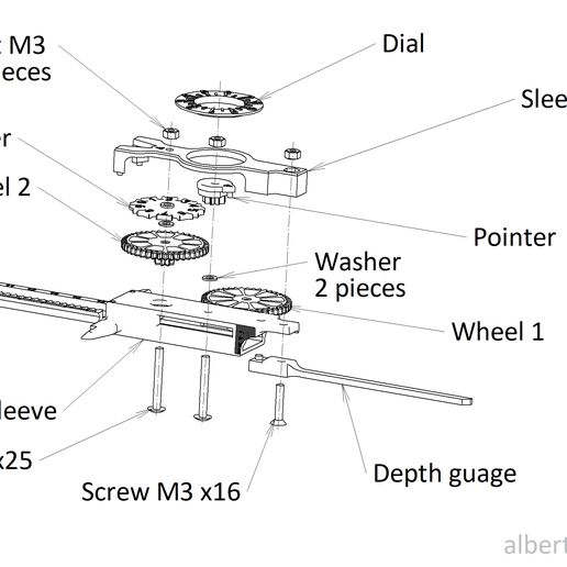 STL file PRECISION CALIPER 3D PRINTING DIY・Model to download and 3D
