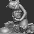 16.jpg Calvin y Hobbes para la impresión 3d stl abrazo modelo