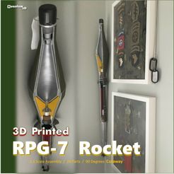 3D Printed_RPG-7 Rocket_RPG 7 Projectile Cutaway_3D Model_equantum3d.jpg RPG-7 Rocket Assembly - Cutaway