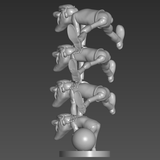 5.png Cowboy Convicts Figurine STL, Cartoon Character Printable