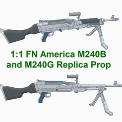 M240-Bravo-Golf.jpg Файл STL 1:1 M240B и M240G пулеметы бутафорские・Модель 3D-принтера для скачивания