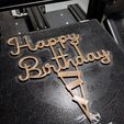 20221229_184518.jpg Happy Birthday cake topper. Cake decoration. HAPPY BIRTHDAY cake topper.