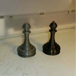 2016-06-15_101349.jpg Free STL file Chess - pieces - pawn・3D printer model to download
