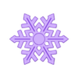 Snowflake Fidget Spinner 2 - Print in Place.stl Schneeflocken Zappelphilipp