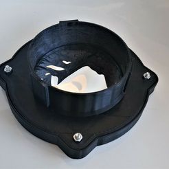 2019-01-26_12.42.39.jpg Free 3D file 90mm Telescope solar filter holder・Object to download and to 3D print
