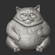8.jpg Modèle imprimé en 3D d'un gros chat