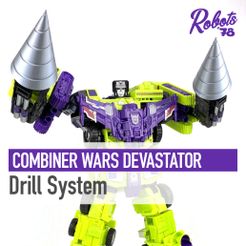 Devastator_Drills-cults-CW.jpg STL file CW/UW Devastator Drill System・3D printable model to download