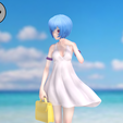 Rei_Summer_Close_4.png Asuka and Rei Summer Dress - Evangelion Anime Figurine STL for 3D Printing