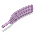 paddle_v14 v10_stl-91.png A real paddle blade for a rowing oar boat for 3d print cnc