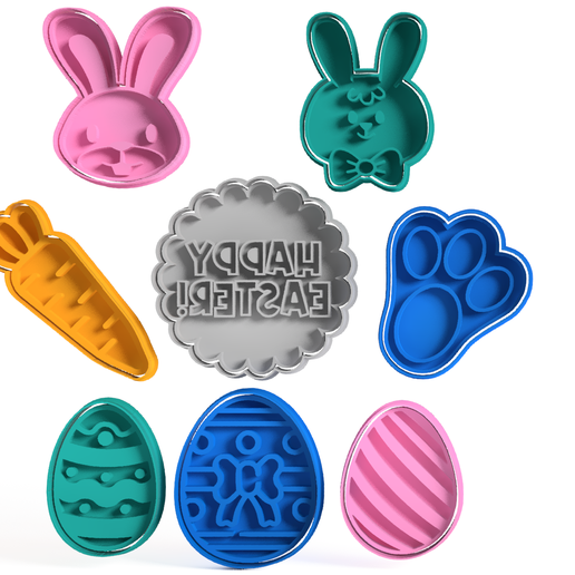 Cookie cutter Easter Pascuas 3D model