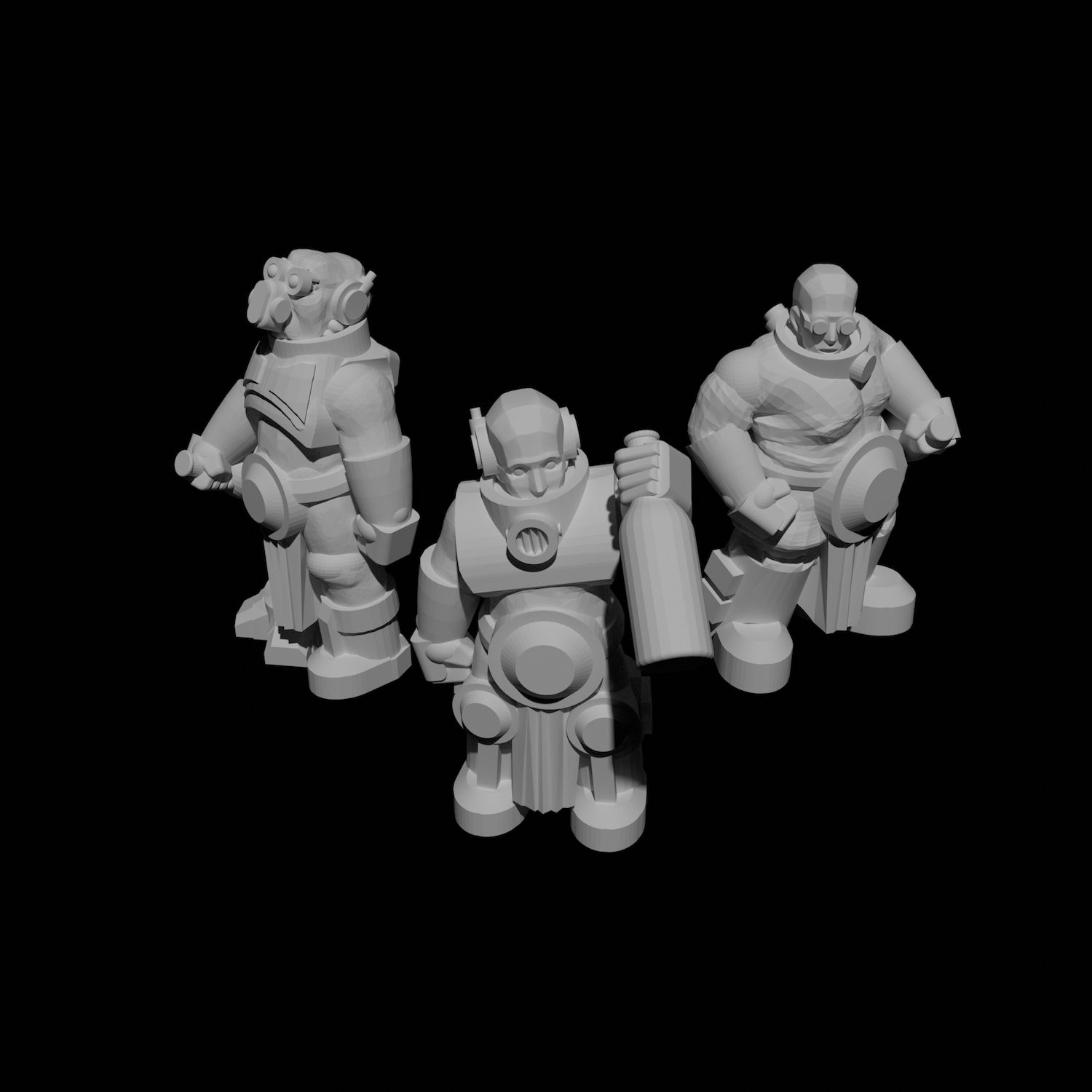 Drunks-workers-4-to-6.jpg 3D file Smallscale drunk workers・3D printing design to download, BitsBlitzDesigns