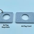 AirlTag Keychain AirTag Card AirTag Card & Keychain