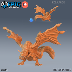 2043-Frog-Dragon-Large.png Дракон-лягушка ‧ DnD Miniature ‧ Tabletop Miniatures ‧ Gaming Monster ‧ 3D Model ‧ RPG ‧ DnDminis ‧ STL FILE