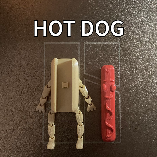 🥵 hot dog flexi・ 3D File for 3D printing・Cults
