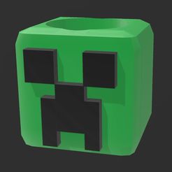 2190ea66-97fd-412a-86fa-df90251bd193.jpg Archivo STL Porta-Lápices Creeper Minecraft・Plan imprimible en 3D para descargar