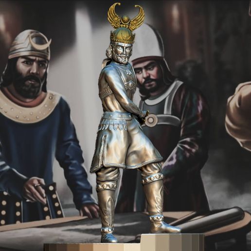 Khosrow II (Khosrow Parviz) 3D model