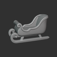 sleigh_render.png Adorno de trineo de Papá Noel