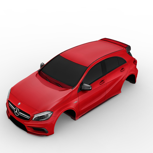 Mercedes-Benz A-Class W176 A45 AMG 2014 – Detailed 3D Performance Hatchback Body Model