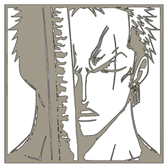 Zoro-2D-picture.png ZORO ONE PIECE 2D