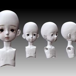macau.jpg STL file BJD head ball jointed doll・3D printable model to download