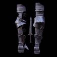 0009.jpg SOUL OF CINDER Arm Gauntlets Armor STL Fan Art Model