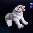 img__PolarBear_001.jpg POLAR BEAR - ARTICULATED - PRINT-IN-PLACE - FLEXI - CUTE