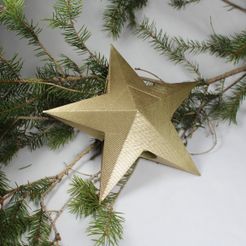 Star.jpg Free STL file 3D Christmas Contest Tree Topper Star・Design to download and 3D print, alexaldridge