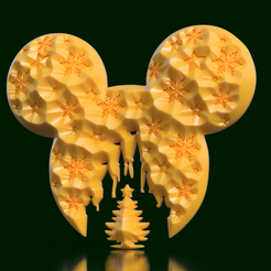 Disney-Mickey.png Silueta Navideña de Mickey Mouse - Modernidad y Encanto Festivo