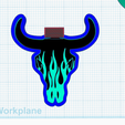 flames.png Blank Bull head with 8 inserts