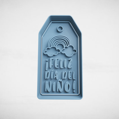 push-diseño.png Fichier 3D étiquette de la journée des enfants・Objet pour imprimante 3D à télécharger