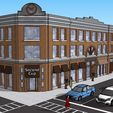 The Courtyard Scenic.JPG STL file PREMIUM N-Scale Building #1・3D printer design to download
