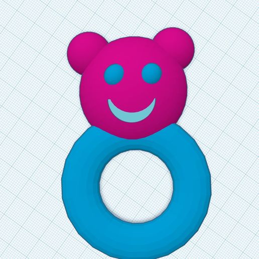 Baby Toy Spielzeug Teddy Bear 3D model