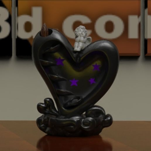 VALENTINE'S DAY SMOKE CASCADE 3D model