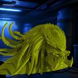 untitled.608.jpg Alien Predator Bust - 3D Sculpture