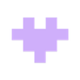 Heart.STL Pixel Art Emoji Sending Love